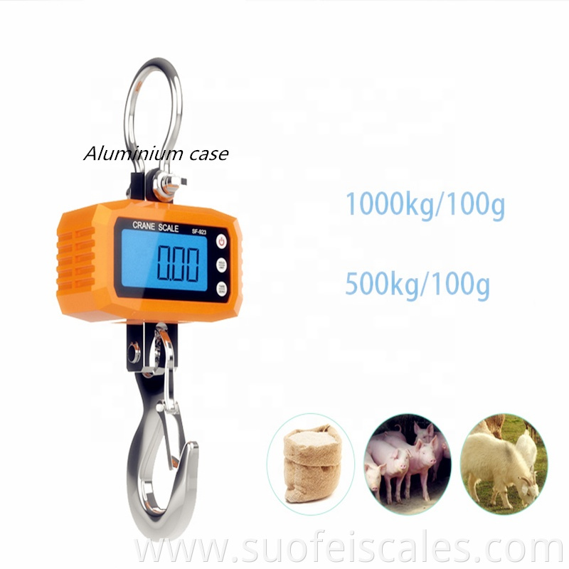 SF-923 digital crane scale 500kg 1000kg heavy duty 